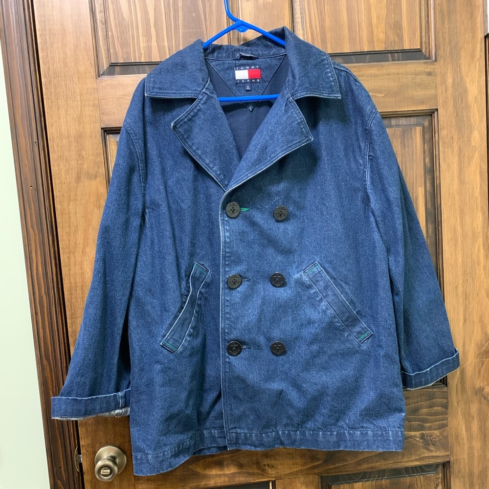 Rare Vintage Tommy Hilfiger Jeans Denim Peacoat